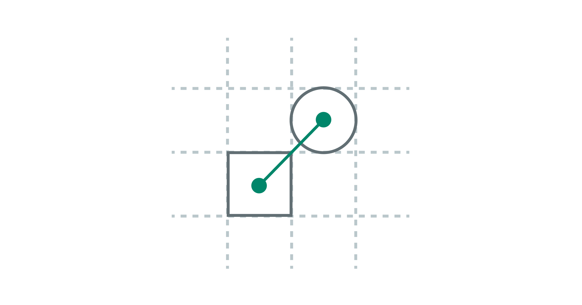 a circle and square representing the strategic planning process
